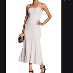 NWT Vera Wang Sleeveless Corset Tea Length Dress 6